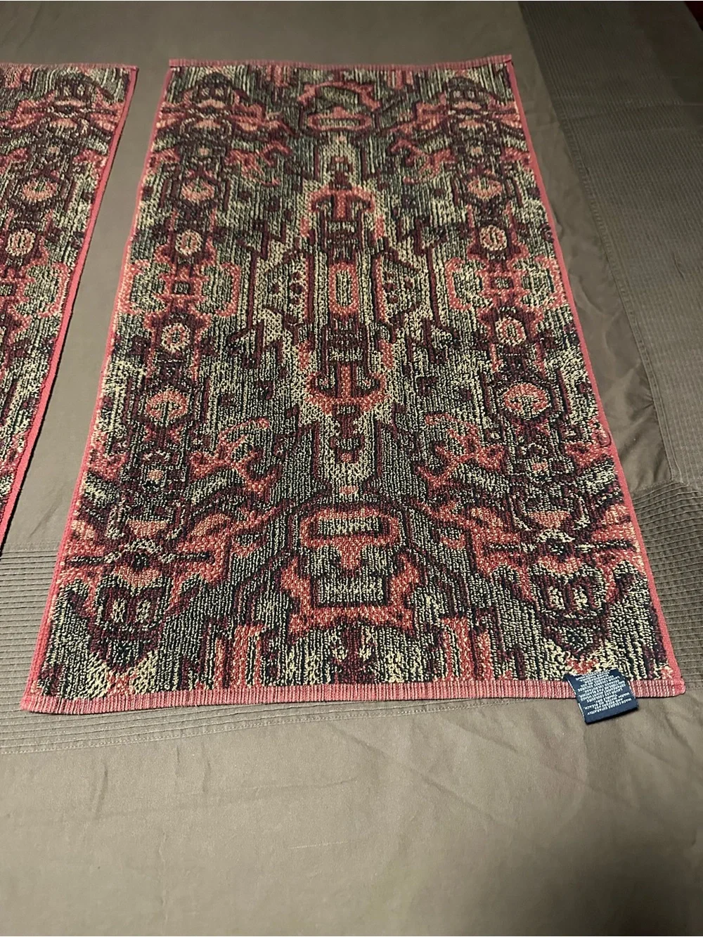 Vintage Ralph Lauren Home Southwestern AZTEK / Tribal hand towel set * RARE *